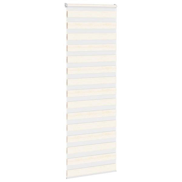 Doppelrollo Marmorbeige 85x230 cm Stoffbreite 80,9 cm Polyester