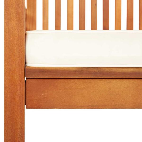 Garten-Essst?hle mit Sitzpolster 2 Stk. Akazie Massivholz