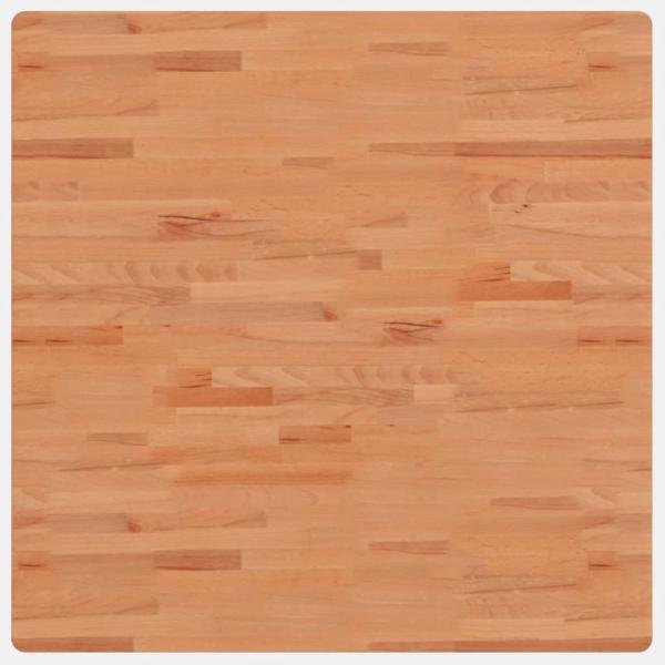 Tischplatte 90x90x2,5 cm Quadratisch Massivholz Buche