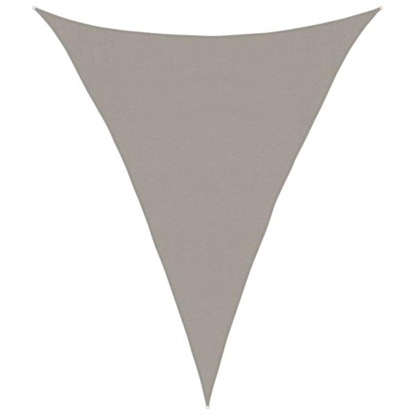 Sonnensegel 160 g/m² Dreieckig Hellgrau 3x4x4 m HDPE