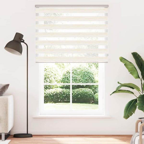 ARDEBO.de - Doppelrollo Marmorbeige 145x230cm Stoffbreite 140,9 cm Polyester