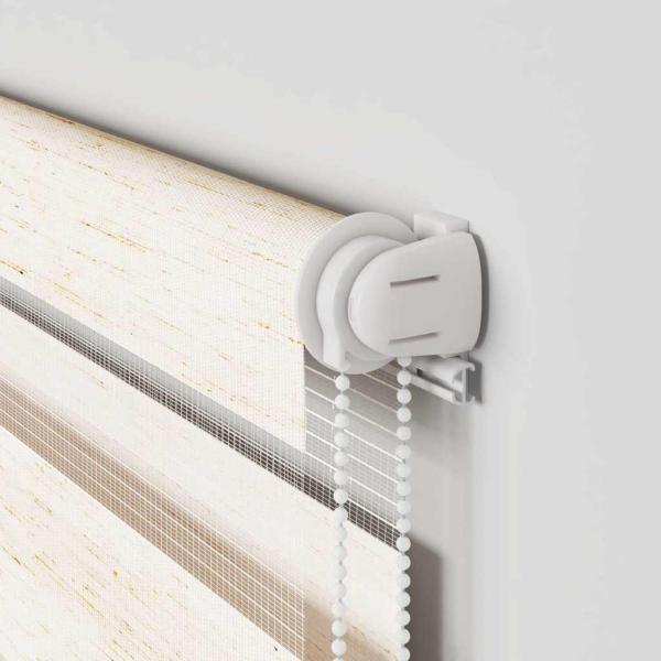 Doppelrollo Marmorbeige 145x230cm Stoffbreite 140,9 cm Polyester