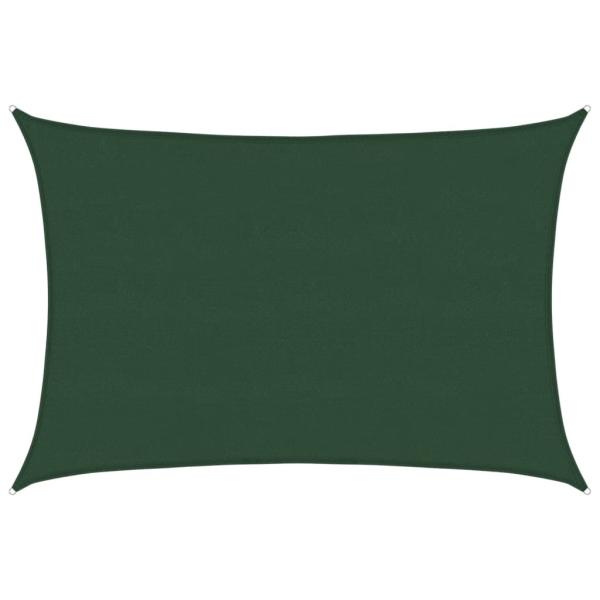 Sonnensegel 160 g/m² Dunkelgrün 5x6 m HDPE