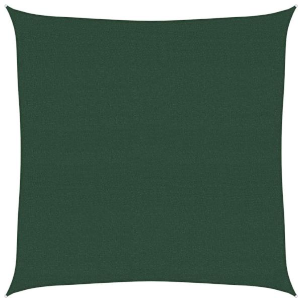 Sonnensegel 160 g/m² Dunkelgrün 7x7 m HDPE