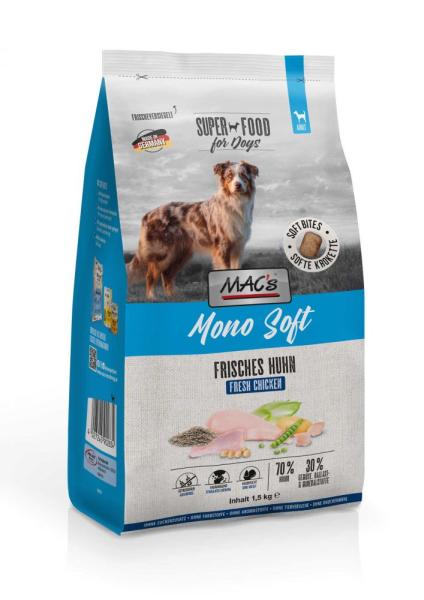 ARDEBO.de MACs Dog Mono Soft Frisches Huhn 1,5kg
