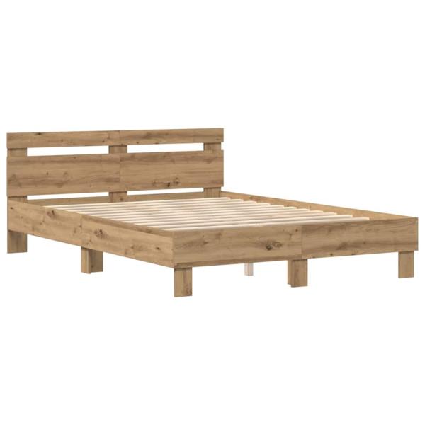 Bettrahmen Artisan-Eiche 150 x 200 cm Holzwerkstoff