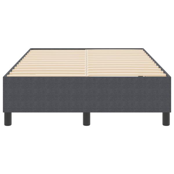 Plattformbettgestell Dunkelgrau 120 x 200 cm Cordstoff