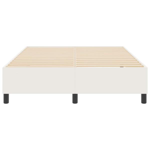 Plattformbettgestell Creme 140 x 200 cm Cordstoff