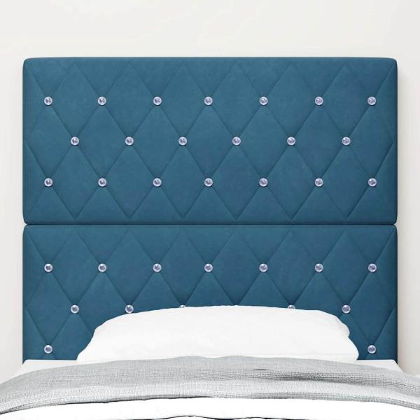 Kopfteil Dunkelblau 90 cm Samt