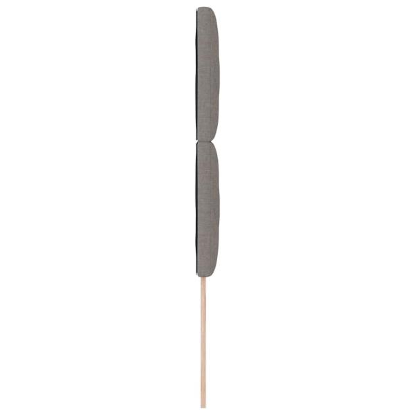 Kopfteil Taupe Stoff