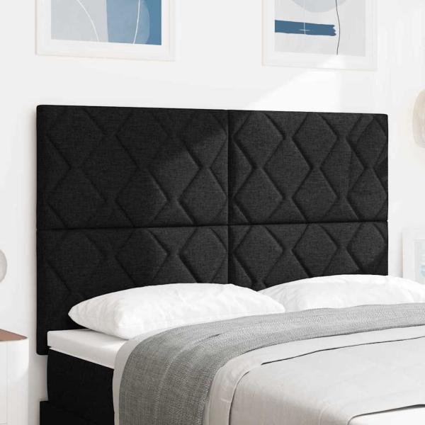 ARDEBO.de - Kopfteil Schwarz 144 cm Stoff