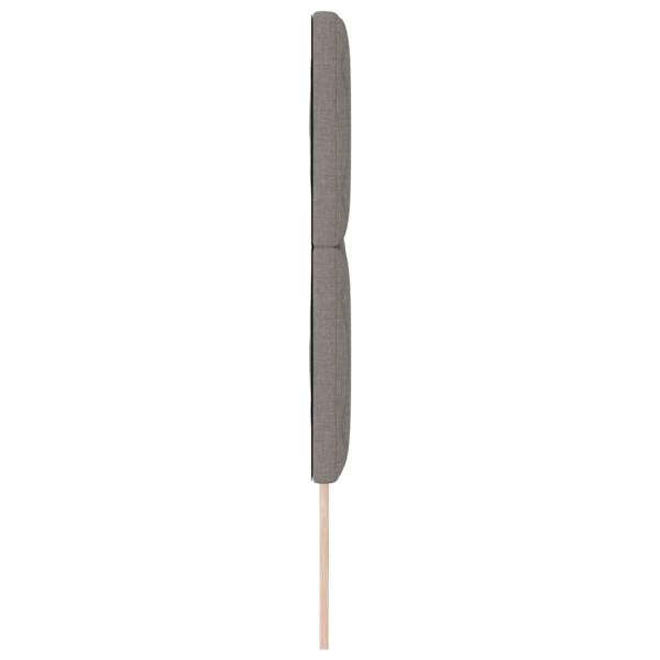 Kopfteil Taupe Stoff