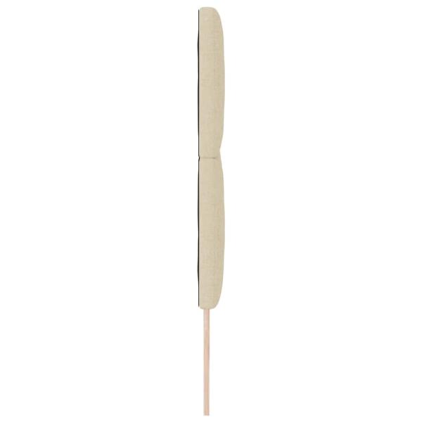 Kopfteil Creme Stoff