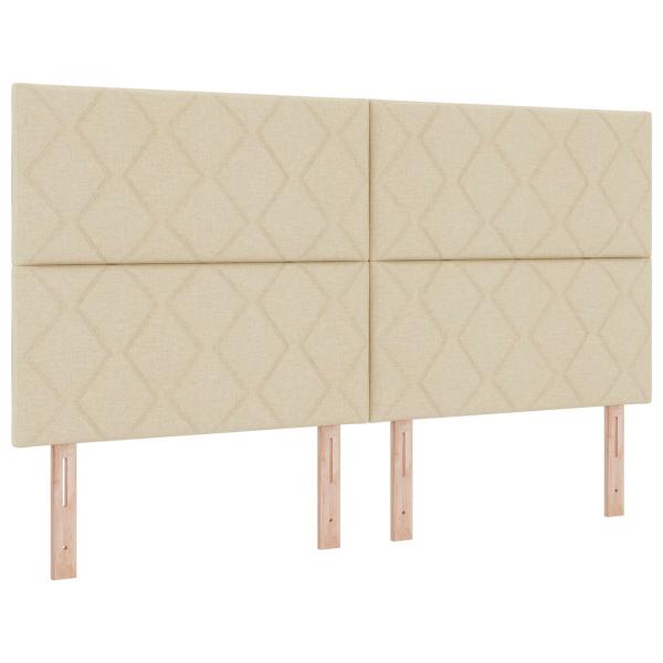 LED Kopfteil Creme 180 cm Stoff