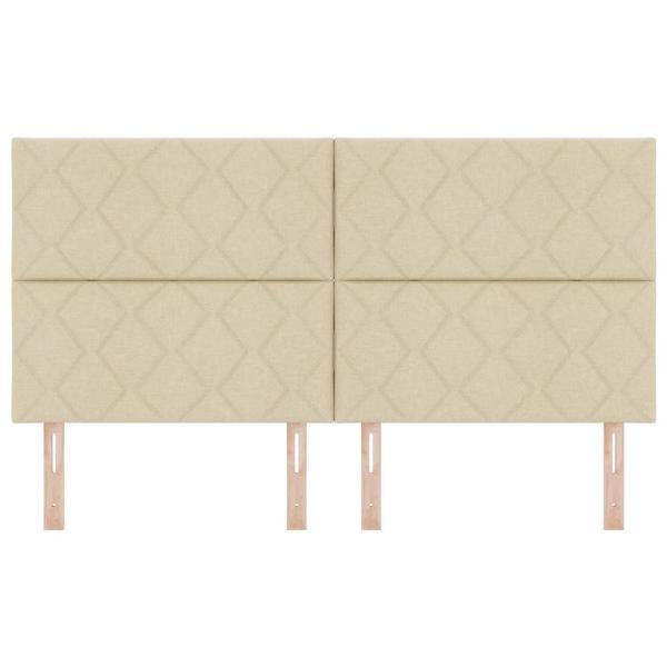 LED Kopfteil Creme 180 cm Stoff