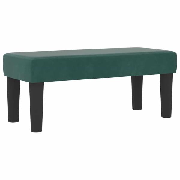 Boxspringbett mit Kopfteil Dunkelgrün 190 x 90 cm Samt