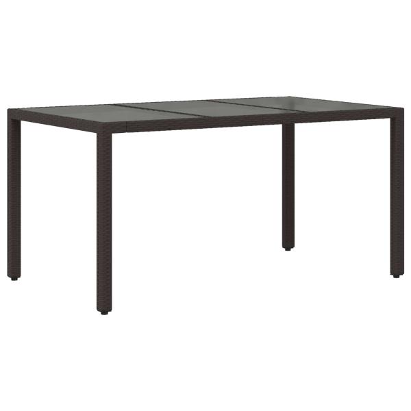 Outdoor-Essgruppe 7 stk. Schwarz Poly-Rattan