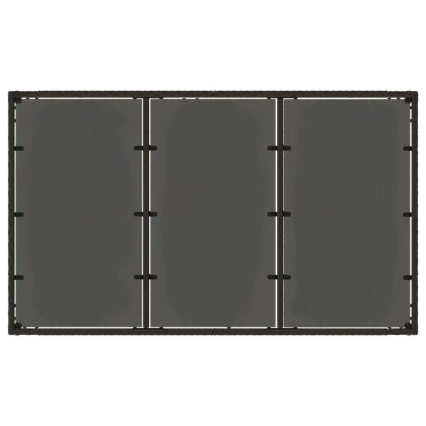 Outdoor-Essgruppe 7 stk. Schwarz Poly-Rattan