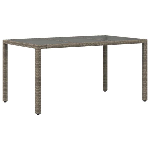 Outdoor-Essgruppe 7 stk. Grau Poly-Rattan