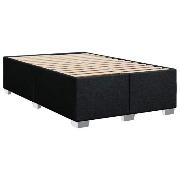 Boxspringbett mit Matratze Schwarz 120 x 190 cm Stoff
