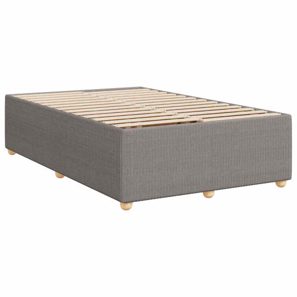 Boxspringbett mit Matratze Taupe 120 x 200 cm Stoff