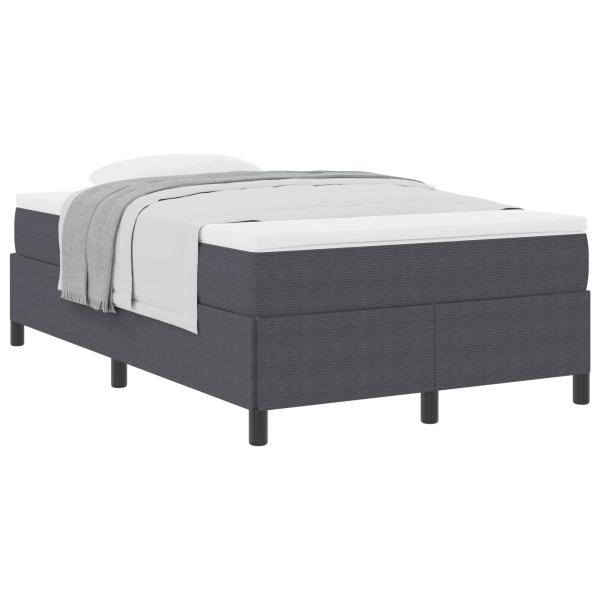 Boxspringbett Dunkelgrau 120 x 200 cm Cordstoff