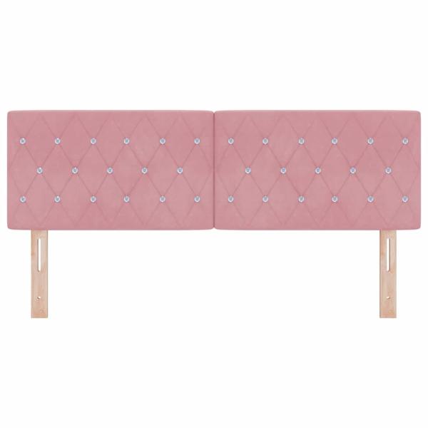 Kopfteil Rosa 144 cm Samt