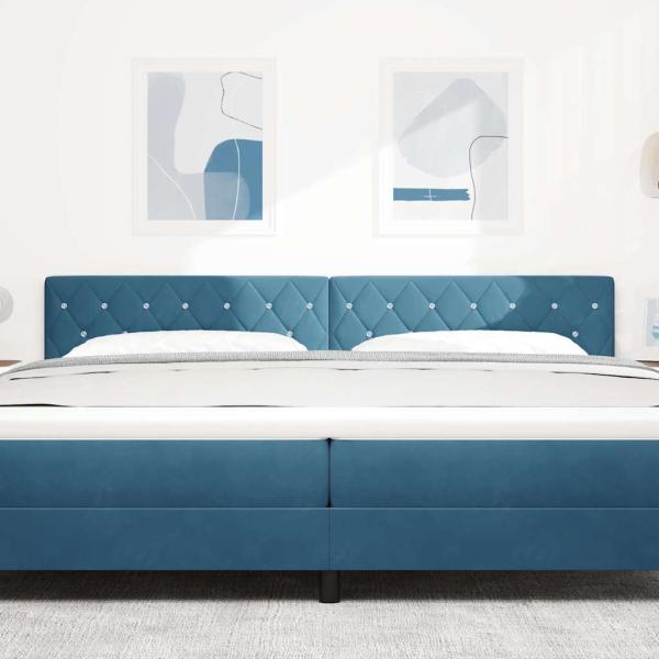 Kopfteil Dunkelblau 200 cm Samt