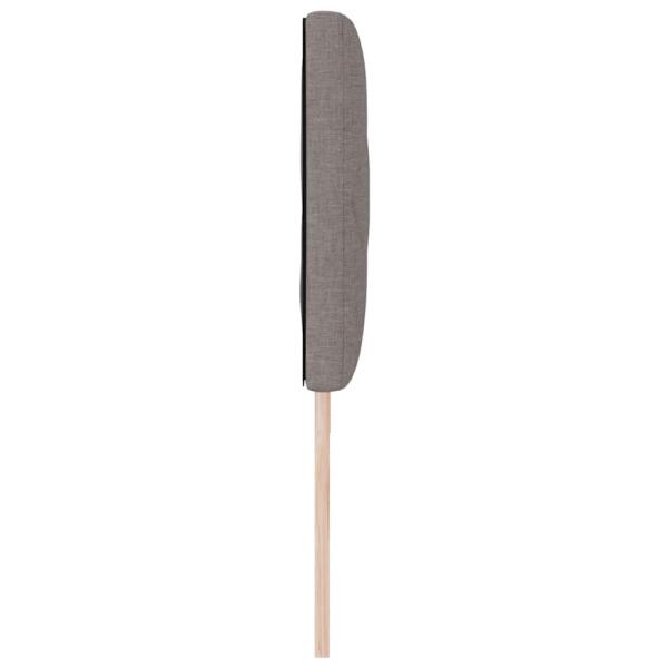Kopfteil Taupe Stoff