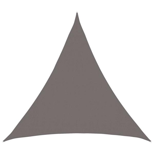 ARDEBO.de - Sonnensegel Dreieckig 2 x 2 x 2 m HDPE Hellgrau