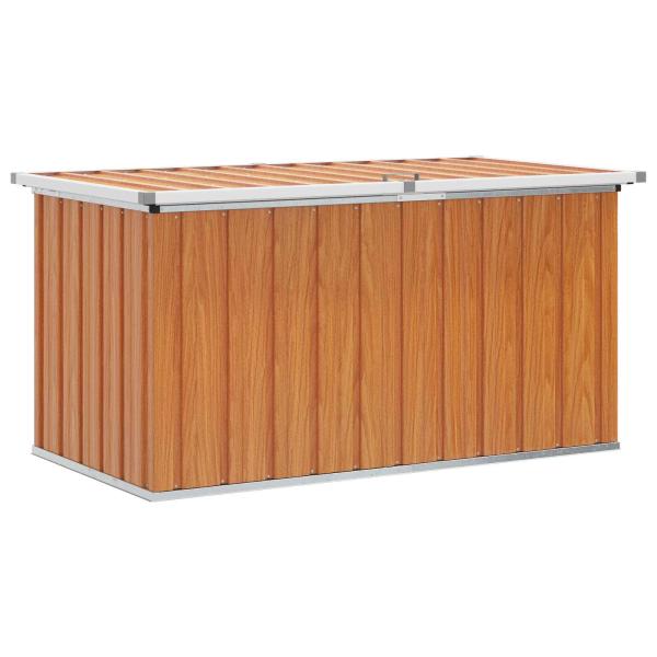 Außenlagerbox Holz 129 x 67 x 65 cm Verzinkter Stahl