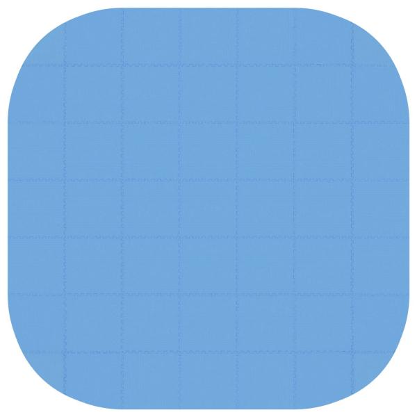 Pool Bodenschutzmatte 49 stk. Ø 408 cm Rund EVA-Schaum Blau