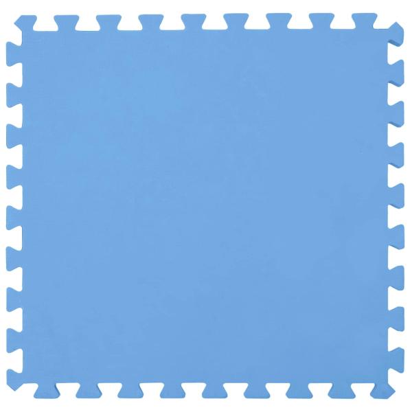 Pool Bodenschutzmatte 49 stk. Ø 408 cm Rund EVA-Schaum Blau