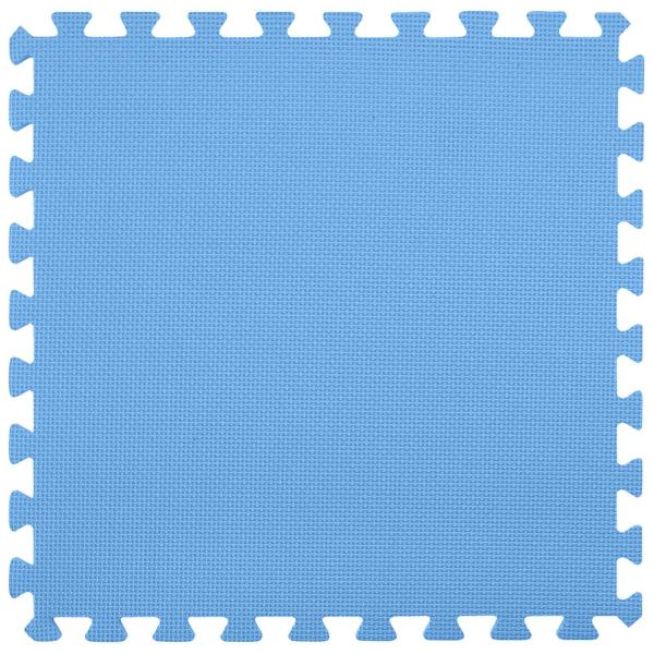 Pool Bodenschutzmatte 49 stk. Ø 408 cm Rund EVA-Schaum Blau