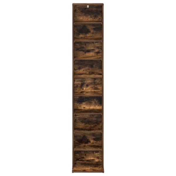 CD Regal Raucheiche 33 x 23,5 x 175 cm Holzwerkstoff