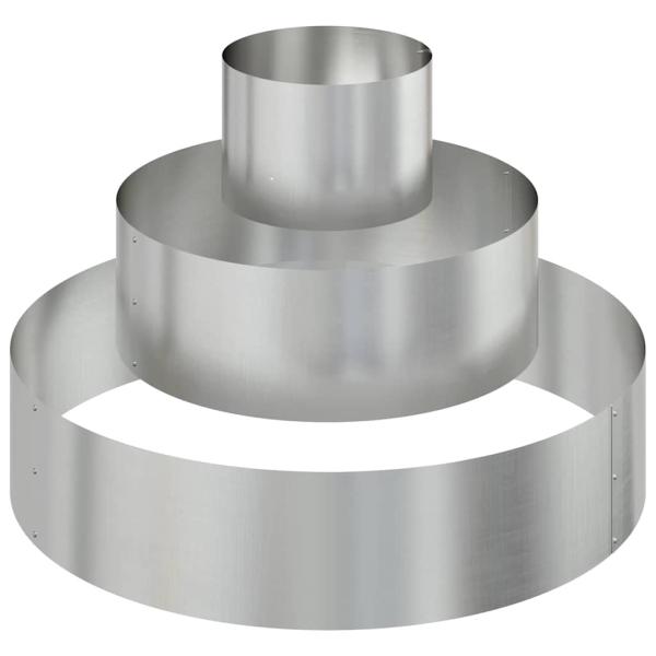 Garten-Pflanzgefäß Silber 90 x 90 x 20 cm Verzinkter Stahl