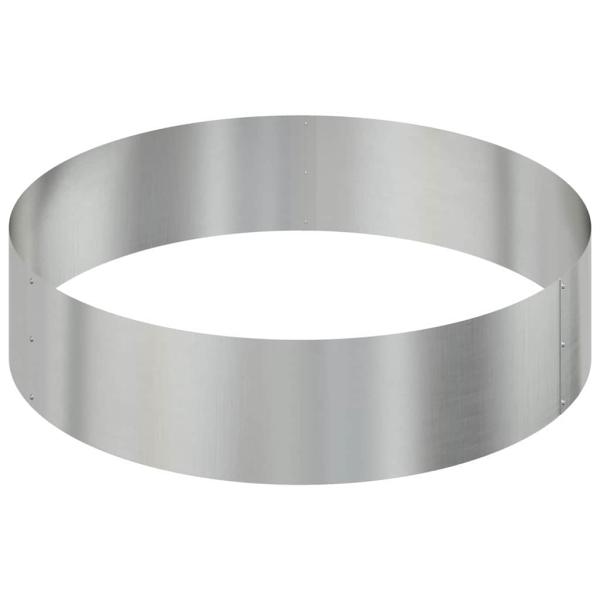 Garten-Pflanzgefäß Silber 90 x 90 x 20 cm Verzinkter Stahl