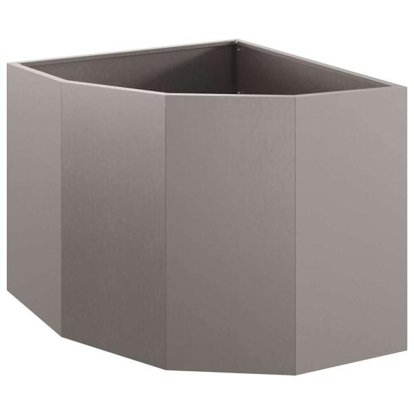 Eckpflanzer Rostoptik 60 x 60 x 50 cm Wetterfeststahl