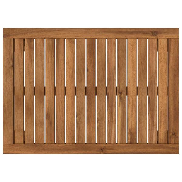 Couchtisch Natur 49 x 68,5 x 36 cm Massivholz Akazie