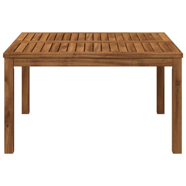 Couchtisch Natur 80 x 80,5 x 45 cm Massivholz Akazie