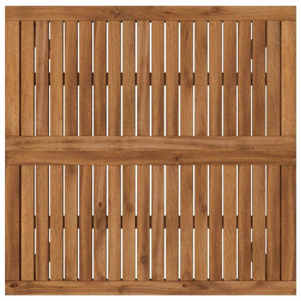 Couchtisch Natur 80 x 80,5 x 45 cm Massivholz Akazie