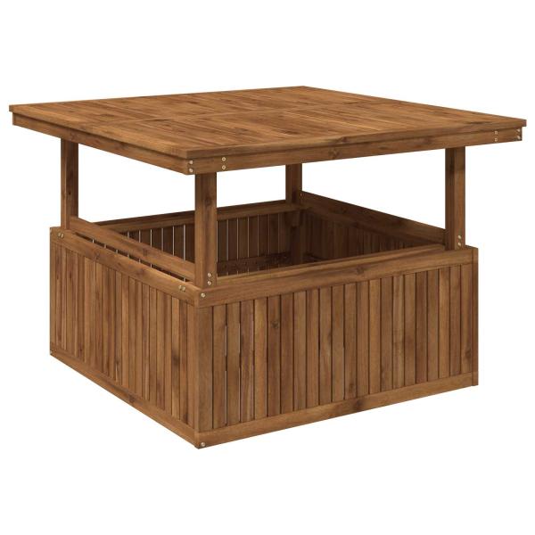 Gartenkaffee Tisch aus massivem Akazienholz höhenverstellbar