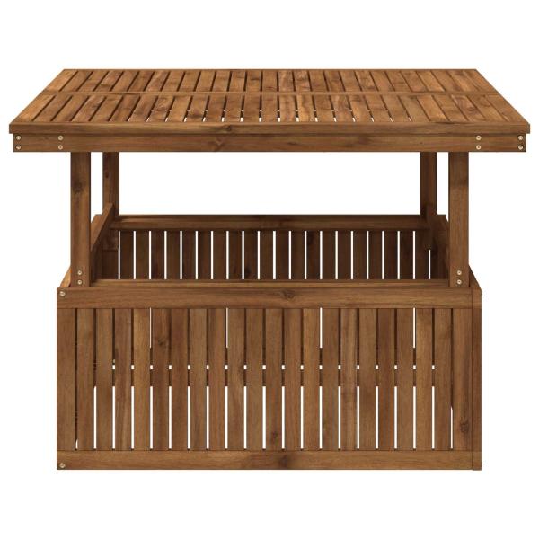 Gartenkaffee Tisch aus massivem Akazienholz höhenverstellbar