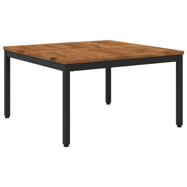 Couchtisch Natürlich und Schwarz 80 x 80,5 x 45 cm