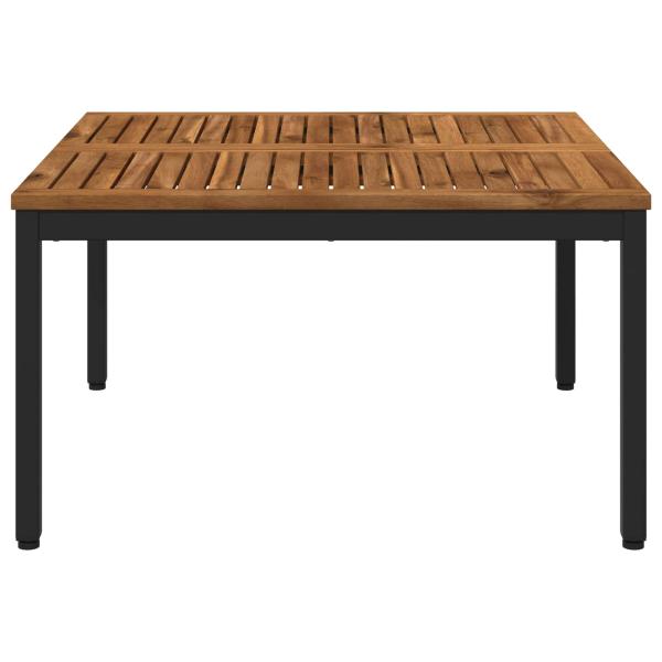 Couchtisch Natürlich und Schwarz 80 x 80,5 x 45 cm