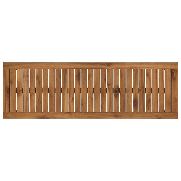 Gartenbank 108,5 x 35 x 45 cm Massivholz Akazie Rechtwinklig