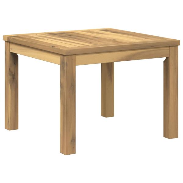 Couchtisch Weiß 49 x 48,5 x 36 cm Massivholz Akazie
