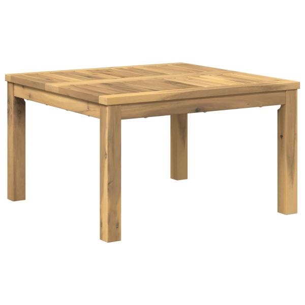 Couchtisch Weiß 60 x 60,5 x 36 cm Massivholz Akazie