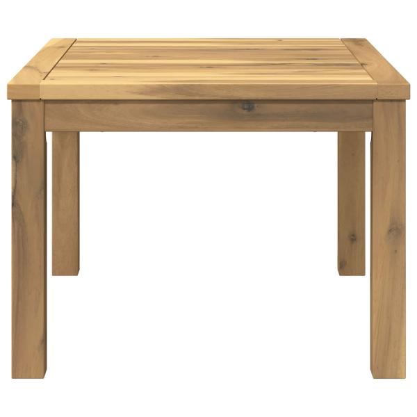 Couchtisch Weiß 60 x 60,5 x 36 cm Massivholz Akazie