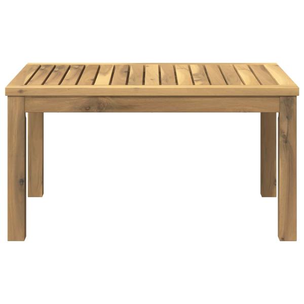 Couchtisch Weiß 50 x 68,5 x 36 cm Massivholz Akazie